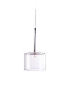 Zuo Modern Storm Ceiling Lamp, 5-1/2inW, Clear Glass Shade, Chrome Base