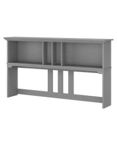 Bush Furniture Salinas Hutch for L Shaped Desk, 60inW, Cape Cod Gray, Standard Delivery