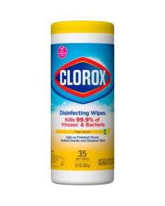 Clorox Disinfecting Wipes, Bleach-Free Cleaning Wipes - Wipe - Citrus Blend Scent - 35 / Can - 420 / Bundle - Yellow