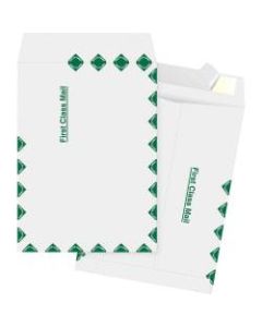 Business Source DuPont Tyvek Catalog Envelopes - Document - 9in Width x 12in Length - Peel & Seal - Tyvek - 100 / Box - White
