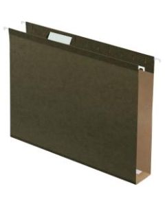 Pendaflex Box-Bottom Hanging File Folders, Letter Size, 100% Recycled, Standard Green, Box Of 25 Folders