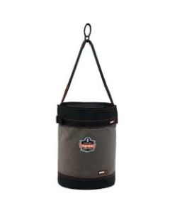 Ergodyne Arsenal 5960T Canvas Hoist Bucket With D-Rings And Top, 17in x 12-1/2in, Gray