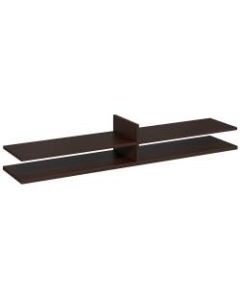 Bush Business Furniture Components Elite Standing Table Desk Shelf Kit, 72inW x 12 1/2inD, Mocha Cherry, Standard Delivery Services