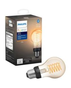 Philips 1-pack A19 E26 Filament Standard - 7 W - 40 W Incandescent Equivalent Wattage - 120 V AC - 530 lm - Globe - A19 Size - Warm White Light Color - E26 Base - 15000 Hour - 3320.3 deg.F (1826.8 deg.C) Color Temperature