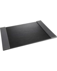 Artistic Classic Desk Pad - Rectangle - 24in Width x 19in Depth - Felt - Leather - Black, Gray