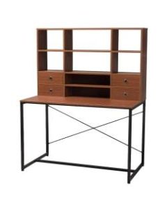 Baxton Studio Dilara Writing Desk, Brown