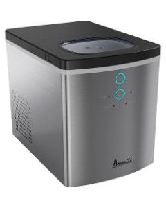 Avanti Portable Ice Maker - 25 lb Per Day - Stainless Steel - Stainless Steel