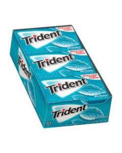 Trident Sugar-Free Wintergreen Gum, 14 Pieces Per Pack, Box Of 12 Packs