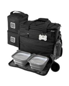 Overland Dog Gear Rolling Week Away Bag, 14inH x 7-1/2inW x 16inD, Black