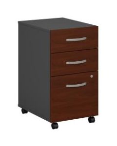 Bush Business Furniture Components 3 Drawer Mobile File Cabinet, Hansen Cherry/Graphite Gray, Standard Delivery