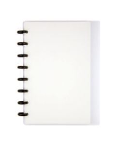 TUL Discbound Notebook, Junior Size, Poly Cover, 60 Sheets, Clear