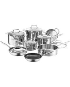 Cuisinart Professional Series 13-Piece Stainless Steel Cookware Set, Silver