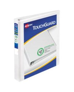 Avery Heavy-Duty View Slant-Ring Binders, TouchGuard Protection, 1in Slant Rings, White