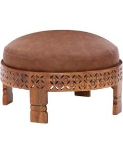 Powell Logan Ottoman, Brown