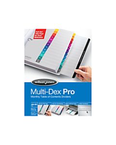 Wilson Jones Multidex Index System, 12-Month Tab