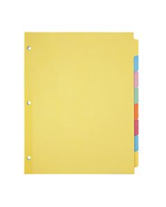 Office Depot Brand Plain Dividers With Write-On Tabs, Multicolor, 8-Tab