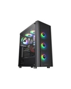Thermaltake V Series V250 TG ARGB - Tower - ATX - windowed side panel (tempered glass) - no power supply (PS/2) - black - USB/Audio