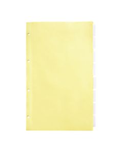 Office Depot Brand Insertable Dividers With Tabs, 8 1/2in x 14in, Clear, 8-Tab