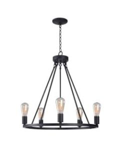 Kenroy Home Hixon 5-Light Chandelier, Graphite