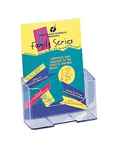 Deflecto Literature DocuHolder, Booklet Size, 7 3/4inH x 6 1/2inW x 3 3/4inD, Clear