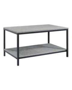 Sauder North Avenue Coffee Table, 16-1/2inH x 31-1/2inW x 20inD, Faux Concrete