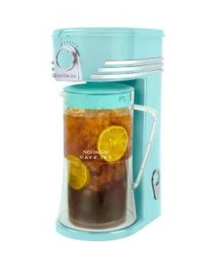 Nostalgia Electrics Ice Brew 12-Cup Tea And Coffee Maker, Aqua