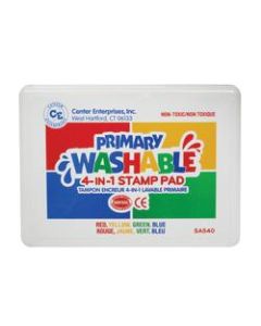 Ready 2 Learn Washable 4-In-1 Stamp Pads, Primary, Pack Of 2