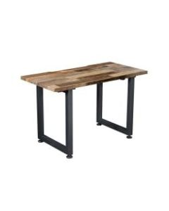 Vari Table Desk, 48in x 24in, Reclaimed Wood/Slate