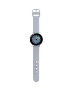 Samsung Galaxy Watch Active2 (40mm), Cloud Silver (Bluetooth) - 1.15 GHz Dual-core (2 Core) - 4 GB - 768 MB Standard Memory - 1.2in - 360 x 360 - Touchscreen - GPS - Cloud Silver - Aluminum - Fluoroelastomer Band