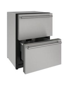 U-Line 5.4 Cu Ft Mini Refrigerator, Stainless Steel