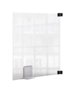 Rosseto Serving Solutions Workstation/Booth Divider, Avante Guarde 360, 20in x 24in, Semi-Clear