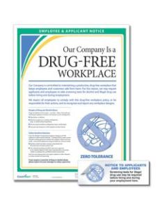 ComplyRight Drug-Free Workplace Poster And Sticker Bundle, English