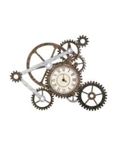 Southern Enterprises Metal Art Wall Gear Clock