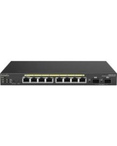 EnGenius Neutron EWS2910P Ethernet Switch - 8 Ports - Manageable - Gigabit Ethernet - 1000Base-T, 100Base-X - 2 Layer Supported - 2 SFP Slots - AC Adapter - Twisted Pair, Optical Fiber - Desktop, Wall Mountable - 1 Year Limited Warranty