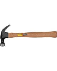 Stanley Tools 7 oz Curved Claw Wood Handle Nailing Hammer - 11.3in Length - 7 oz Head Weight - Heat Treated, Forged Head