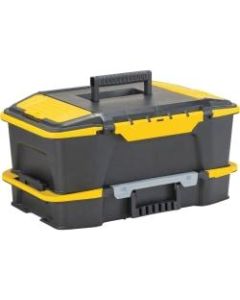 Stanley 19 in. Click "n Connect 2-in-1 Toolbox - External Dimensions: 19.9in Length x 12.3in Width x 9.6in Height - Yellow, Black - For Accessories, Storage, Tool, Screw, Replacement Parts