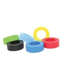 Tablecraft Silicone Bands, Assorted Colors, Set Of 12 Bands