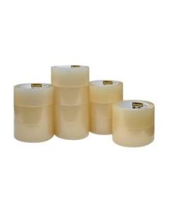 Scotch 3750 Greener Commercial Grade Packing Tape, 1-7/8in x 49.2 Yd., Clear, Pack Of 12 Rolls