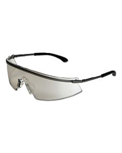 Triwear Metal Protective Eyewear, Clear Mirror Lens, Anti-Fog, Platinum Frame