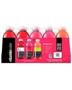 Vitaminwater Electrolyte-Enhanced Water Variety Pack, 20 Oz Bottles, Pack Of 20 Bottles