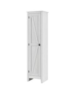 Ameriwood Home Farmington 18in Wide Storage Cabinet, 4 Shelves, Ivory Pine
