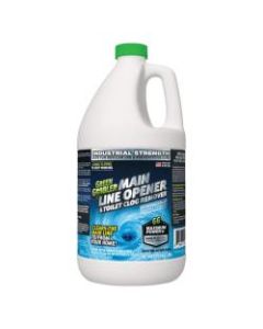 Green Gobbler Main Line Drain Opener and Toilet Bowl Clog Remover, Unscented, 1 Gal, Pack Of 3 Jugs
