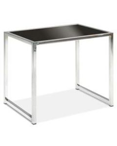 Ave Six Yield End Table, Chrome/Black