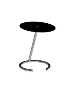 Ave Six Yield Telephone Table, Chrome/Black