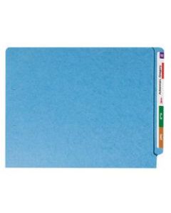Smead Color End-Tab Folders, Straight Cut, Letter Size, Blue, Box Of 100