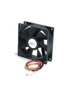 StarTech.com 80x25mm Ball Bearing Quiet Computer Case Fan w/ TX3 Connector - Fan Kit - Add additional chassis cooling with a 80mm ball bearing fan - pc fan - computer case fan - 80mm fan - tx3 fan - 3 pin case fan