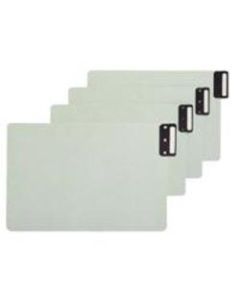 Smead Pressboard End-Tab Guides, Blank, Vertical, 9 1/2in x 15 3/4in, 100% Recycled, Gopher Green, Pack Of 50