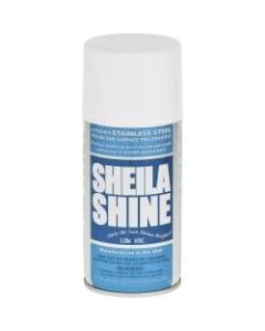Sheila Shine Stainless Steel Polish - Aerosol - 10 fl oz (0.3 quart) - 12 / Carton - White