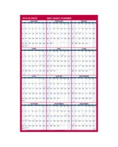 AT-A-GLANCE Vertical/Horizontal Reversible Erasable Wall Calendar, Large, 36in x 24in, January to December 2022, PM26B28