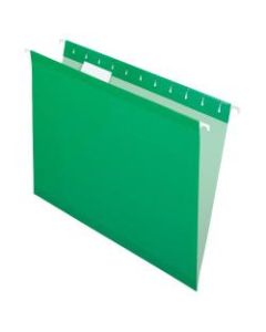 Pendaflex Premium Reinforced Color Hanging File Folders, Letter Size, Bright Green, Pack Of 25 Folders